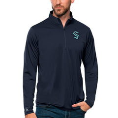 Seattle Kraken Antigua Tribute Quarter-Zip Pullover Top Online