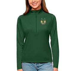 Milwaukee Bucks Antigua Women's Tribute Half-Zip Top For Sale