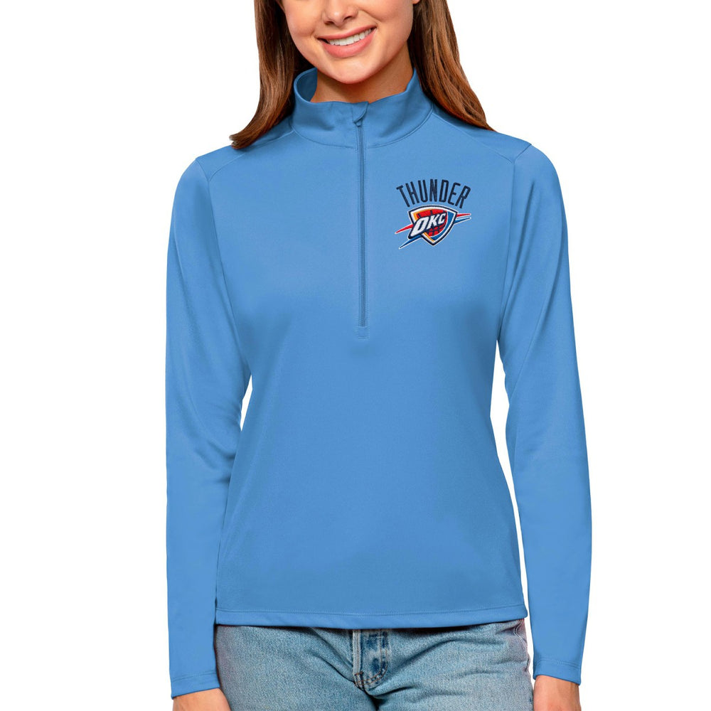 Oklahoma City Thunder Antigua Women's Tribute Half-Zip Top Online