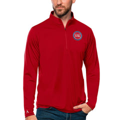 Detroit Pistons Antigua Tribute Quarter-Zip Pullover Top sale Outlet