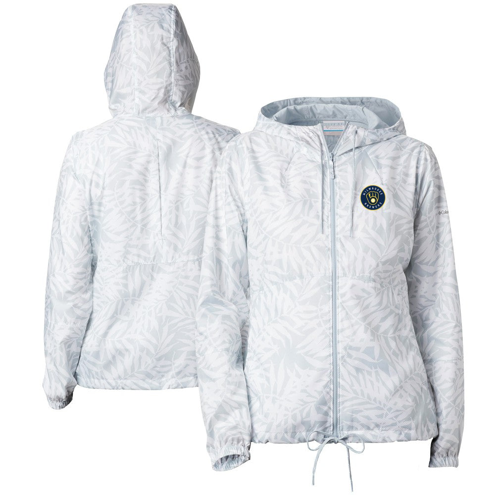 Milwaukee Brewers Columbia Women's Flash Forward Full-Zip Windbreaker Jacket | MLB New