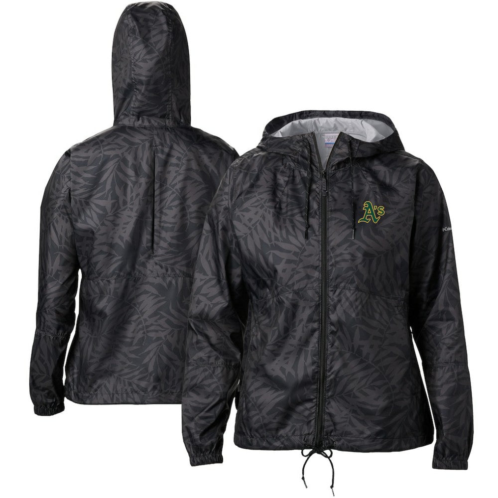 Athletics Columbia Women's Flash Forward Full-Zip Windbreaker Jacket | MLB Discount
