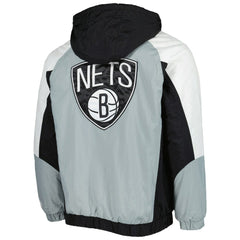 Brooklyn Nets Starter Body Check Raglan Hoodie Half-Zip Jacket For Sale