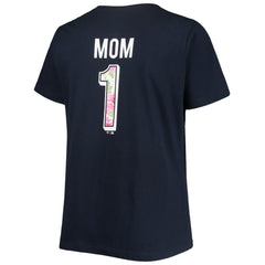 Boston Red Sox Women's Plus Size #1 Mom 2-Hit V-Neck T-Shirt | MLB Discount