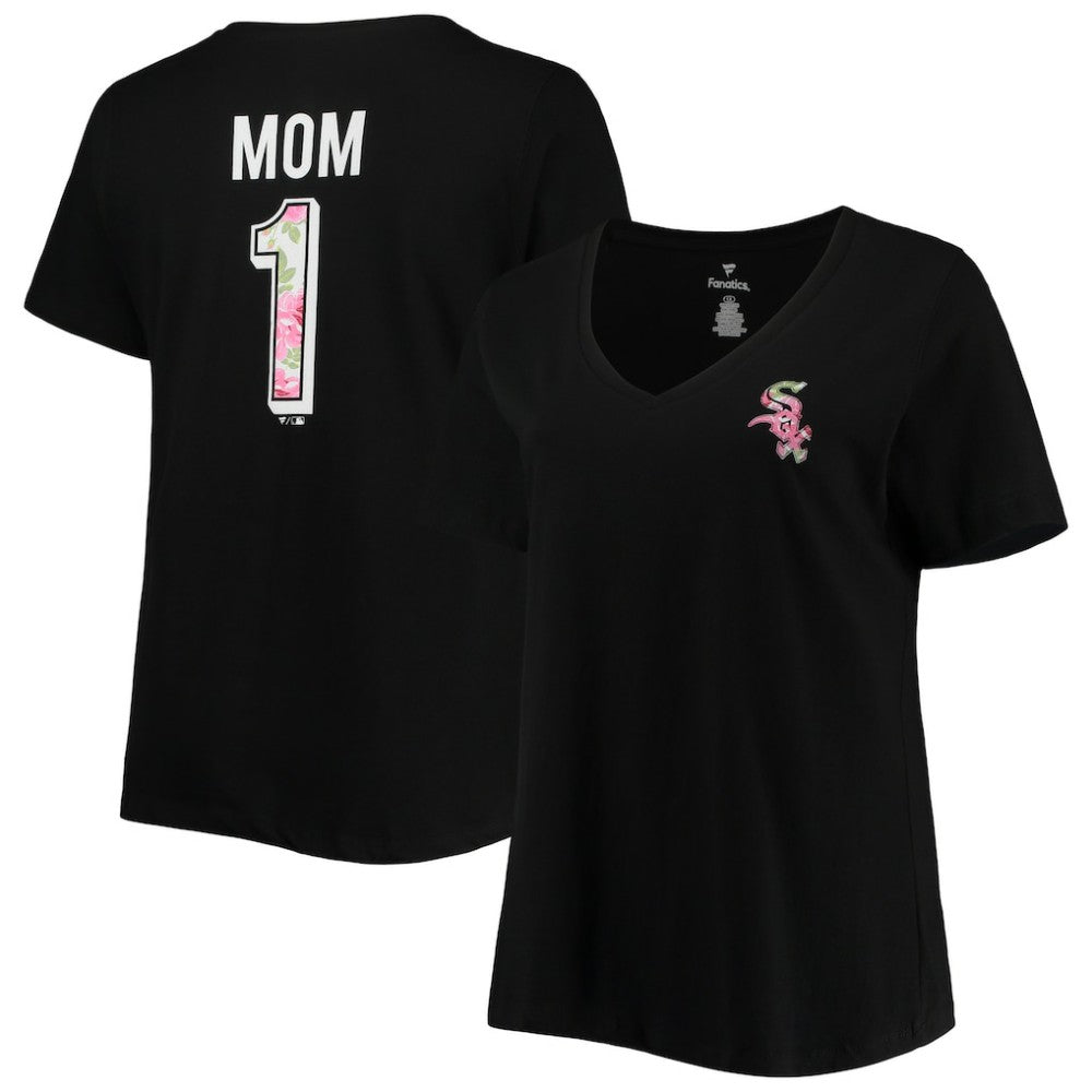 Chicago White Sox Women's Plus Size #1 Mom 2-Hit V-Neck T-Shirt | MLB Online