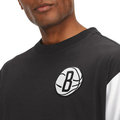Brooklyn Nets Tommy Jeans Richie Color Block Long Sleeve T-Shirt Discount