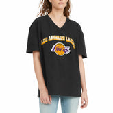 Los Angeles Lakers Tommy Jeans Women's Ashley V-Neck T-Shirt On Sale