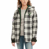 Milwaukee Bucks Tommy Jeans Women's Molly Flannel Full-Zip Hoodie Online