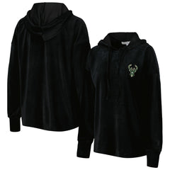 Milwaukee Bucks Touch Women's End Line Velour Pullover Hoodie Online