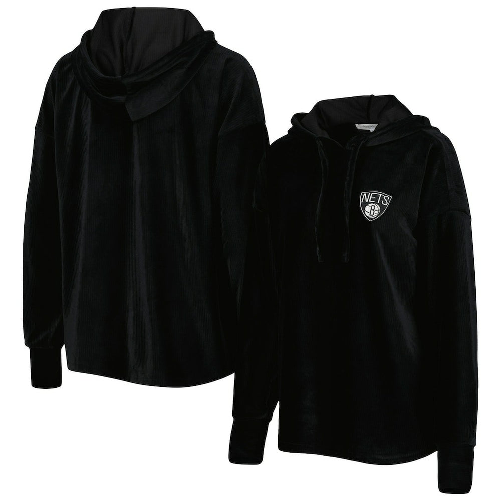 Brooklyn Nets Touch Women's End Line Velour Pullover Hoodie Online