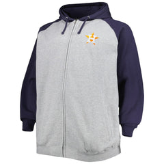 Houston Astros Big & Tall Raglan Full-Zip Hoodie | MLB Near me