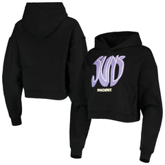 Phoenix Suns Lusso Women's Layla World Tour Cropped Pullover Hoodie On Sale