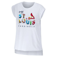St. Louis Cardinals WEAR by Erin Andrews Women's Greetings From T-Shirt | MLB Online