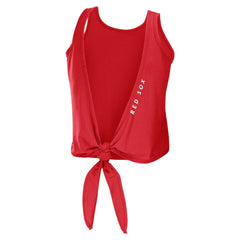 Boston Red Sox WEAR by Erin Andrews Women's Open Back Twist Tie Tank Top | MLB Online