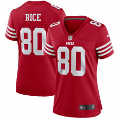 Jerry Rice San Francisco 49ers Women's Retired Player Game Jersey - Scarlet