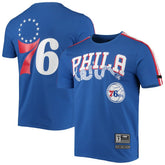 Philadelphia 76ers Pro Standard Men's Mesh Capsule Taping T-Shirt Discount