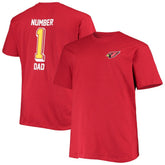 Arizona Cardinals Fanatics Big & Tall #1 Dad 2-Hit T-Shirt