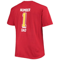 Arizona Cardinals Fanatics Big & Tall #1 Dad 2-Hit T-Shirt