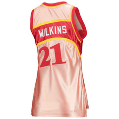 Dominique Wilkins Atlanta Hawks Women's 75th Anniversary Rose Gold 1986 Swingman Jersey Online