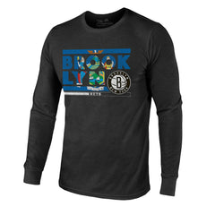Brooklyn Nets Majestic Threads City and State Tri-Blend Long Sleeve T-Shirt Outlet