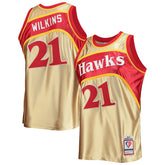 Dominique Wilkins Atlanta Hawks 75th Anniversary 1986/87 Hardwood Classics Swingman Jersey For Sale