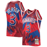 Allen Iverson Philadelphia 76ers Hardwood Classics 1996/97 Hyper Hoops Swingman Jersey Online