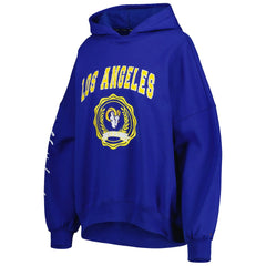 Los Angeles Rams Tommy Hilfiger Women's Becca Drop Shoulder Pullover Hoodie