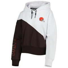 Cleveland Browns DKNY Sport Women's Bobbi Color Blocked Pullover Hoodie