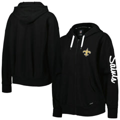 New Orleans Saints MSX by Michael Strahan Women's Emerson Lightweight Full-Zip Hoodie