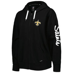 New Orleans Saints MSX by Michael Strahan Women's Emerson Lightweight Full-Zip Hoodie