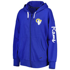 Los Angeles Rams MSX by Michael Strahan Women's Emerson Lightweight Full-Zip Hoodie