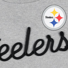 Pittsburgh Steelers Touch Women's Outfield Deep V-Back Waist Length Pullover Sweatshirt