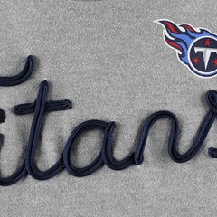 Tennessee Titans Touch Women's Outfield Deep V-Back Waist Length Pullover Sweatshirt