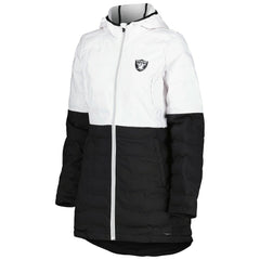 Las Vegas Raiders MSX by Michael Strahan Women's Willow Quilted Hoodie Full-Zip Jacket