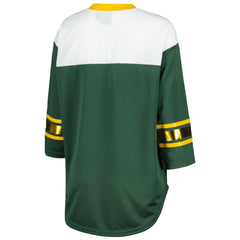 Green Bay Packers G-III 4Her by Carl Banks Women's Double Team 3/4-Sleeve Lace-Up T-Shirt
