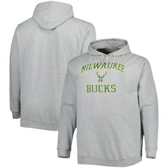 Milwaukee Bucks Big & Tall Heart & Soul Pullover Hoodie New