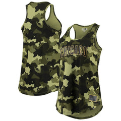 Chicago Cubs New Era Women's 2022 MLB Armed Forces Day Camo Racerback Tank Top | MLB Online