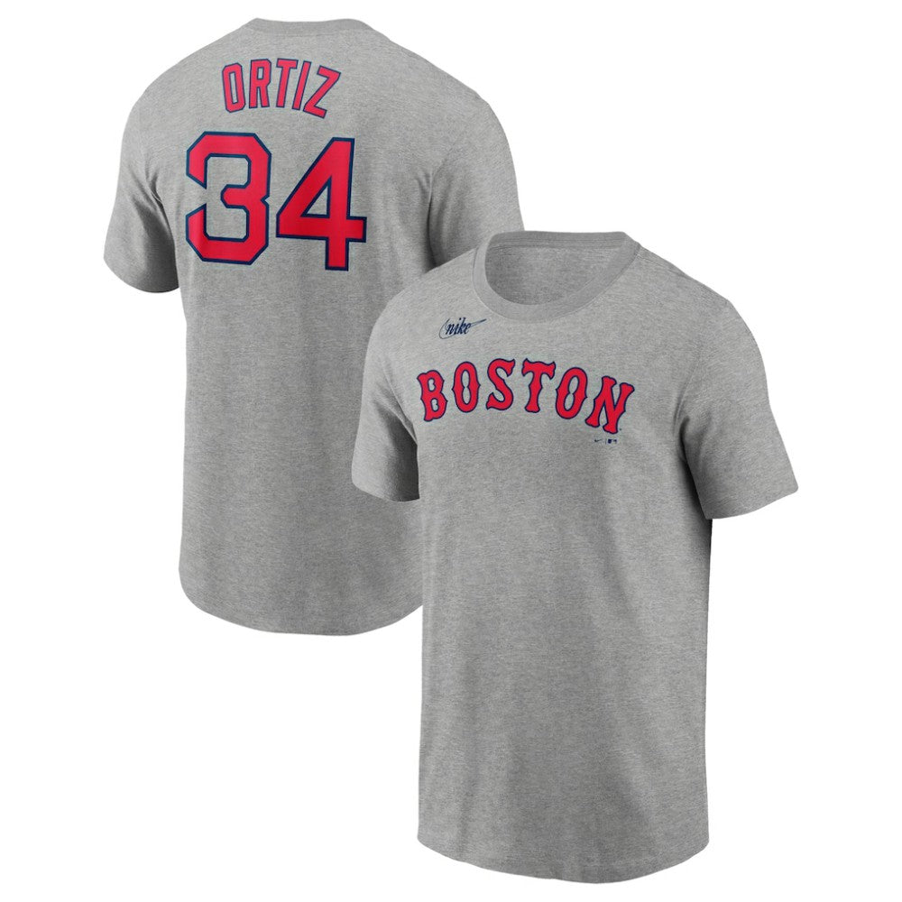 David Ortiz Boston Red Sox Nike Name & Number T-Shirt | MLB New