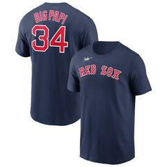 David Ortiz Boston Red Sox Nike Name & Number Wordmark T-Shirt | MLB On Sale