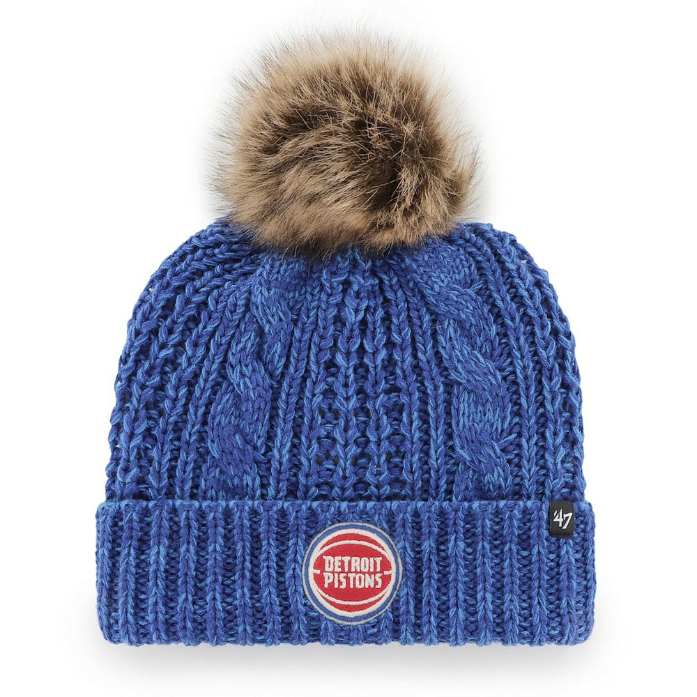 Detroit Pistons '47 Women's Meeko Cuffed Knit Hat with Pom sale Online