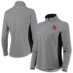 St. Louis Cardinals Tommy Bahama Women's Aubrey Stripe Block IslandZone Half-Zip Jacket | MLB For sale