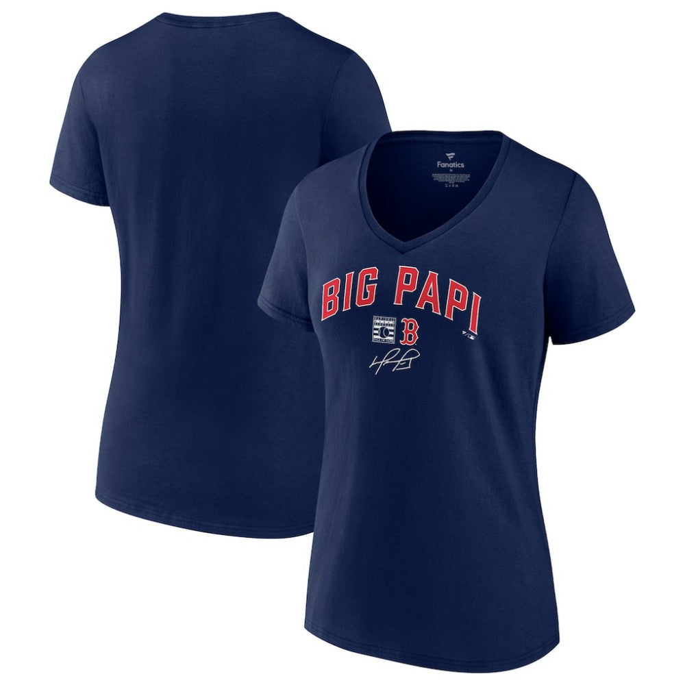 David Ortiz Boston Red Sox Fanatics Women's Big Papi Graphic V-Neck T-Shirt | MLB On Sale