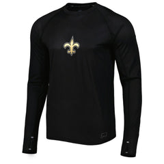 New Orleans Saints MSX by Michael Strahan Interval Long Sleeve Raglan T-Shirt