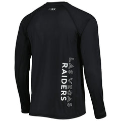 Las Vegas Raiders MSX by Michael Strahan Interval Long Sleeve Raglan T-Shirt