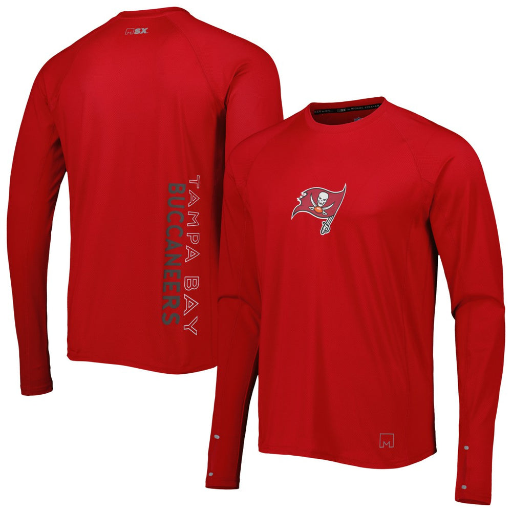 Tampa Bay Buccaneers MSX by Michael Strahan Interval Long Sleeve Raglan T-Shirt