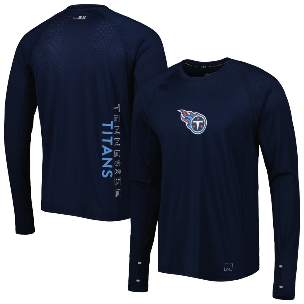 Tennessee Titans MSX by Michael Strahan Interval Long Sleeve Raglan T-Shirt