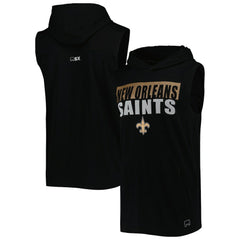 New Orleans Saints MSX by Michael Strahan Relay Sleeveless Pullover Hoodie