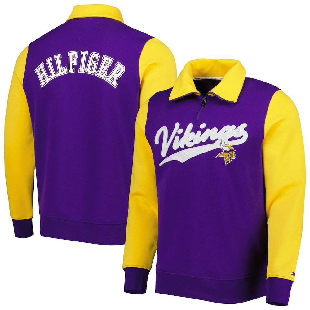Minnesota Vikings Tommy Hilfiger Aiden Quarter-Zip Sweatshirt