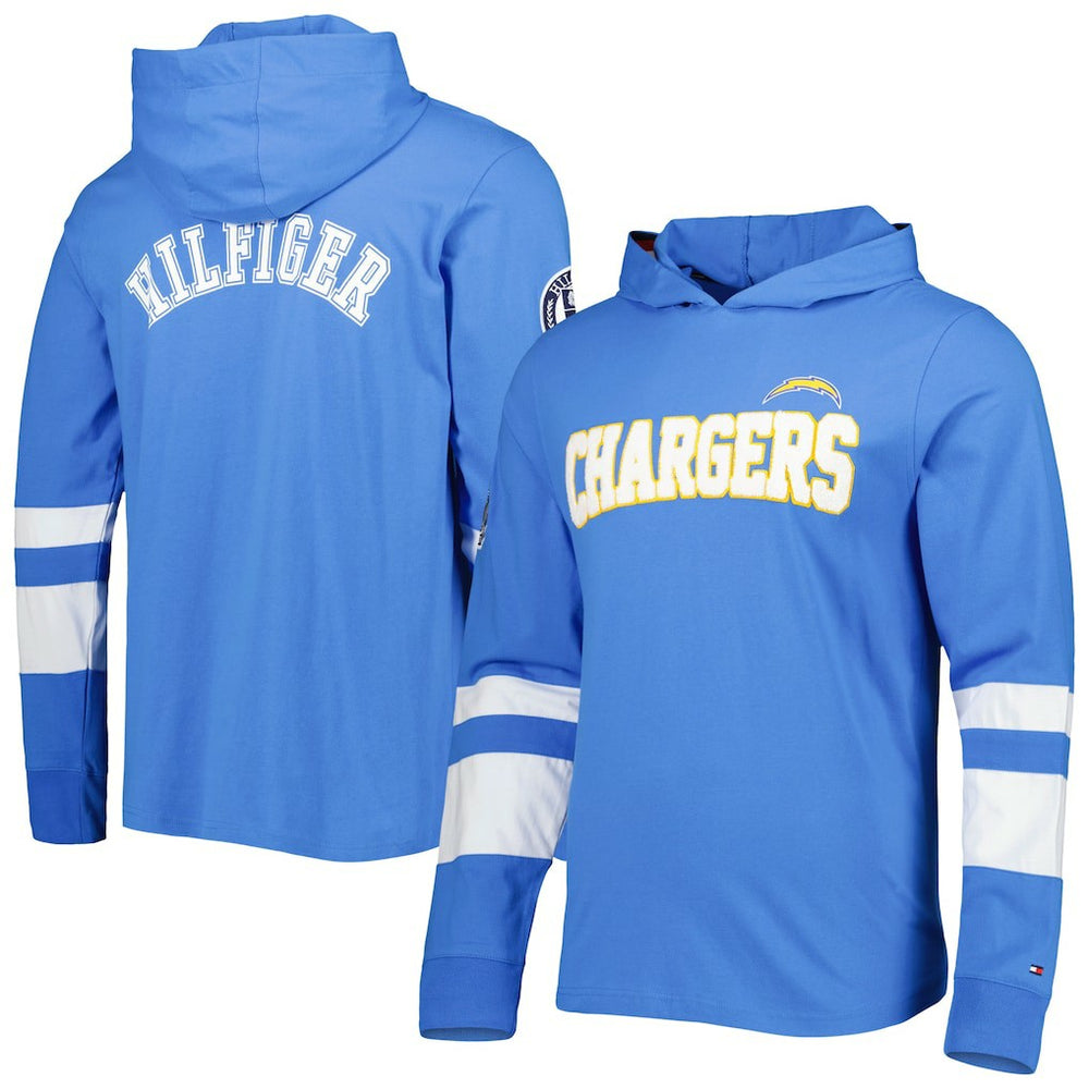 Los Angeles Chargers Tommy Hilfiger Alex Long Sleeve Hoodie T-Shirt