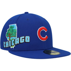 Chicago Cubs New Era Stateview 59FIFTY Fitted Hat | MLB US